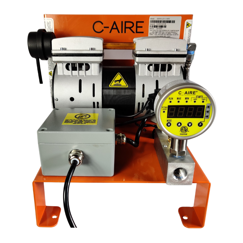 S281 Riser Mount Fire Protection Air Compressor from C-Aire